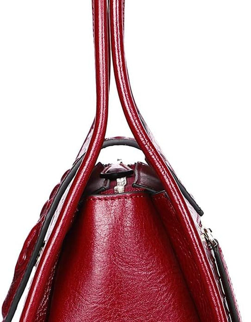 Load image into Gallery viewer, Designer Shoulder Purses Crocodile Handbags for Women Leather Hobo Bags
