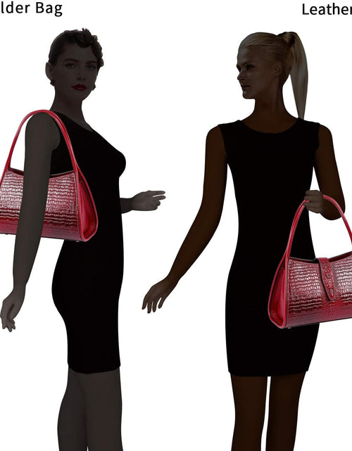 Load image into Gallery viewer, Designer Shoulder Purses Crocodile Handbags for Women Leather Hobo Bags
