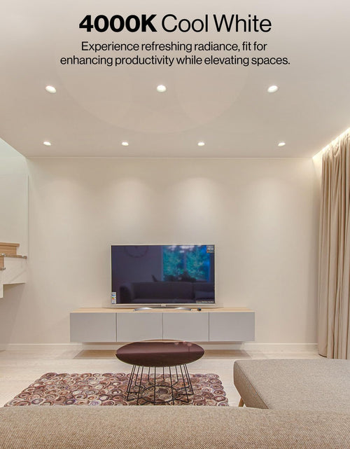 Load image into Gallery viewer, Sunco 4 Pack Retrofit LED Recessed Lighting 4 Inch, 4000K Cool White, Dimmable Can Lights, Baffle Trim, 11W=60W, 660LM, Damp Rated - ETL
