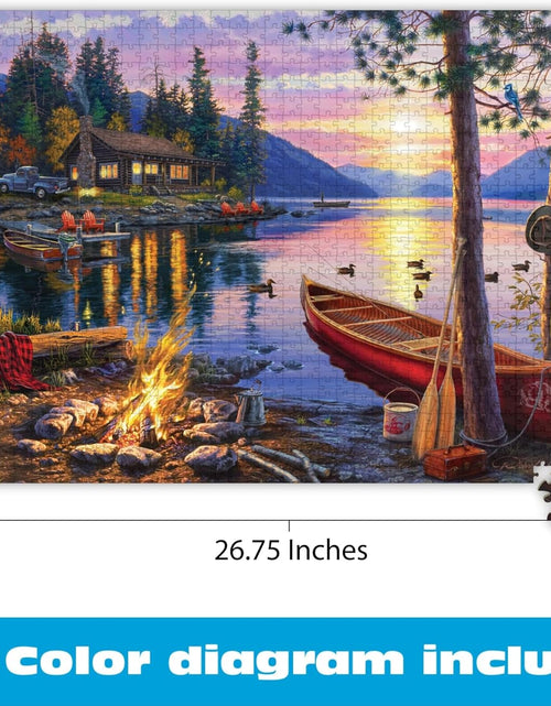 Load image into Gallery viewer, - Darrell Bush - Canoe Lake - 1000 Piece Jigsaw Puzzle
