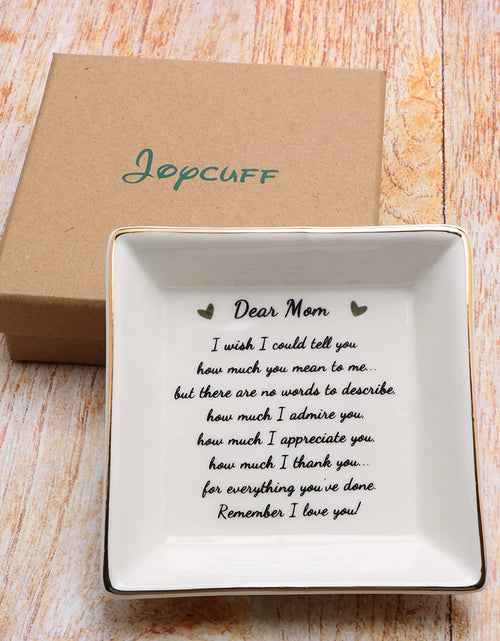 Load image into Gallery viewer, Gifts for Mom Birthday Unique from Daughter Ring Trinket Dish Tray Jewelry Ring Holder Mother'S Day Thanksgiving Day Christmas Gifts for Mama Mother
