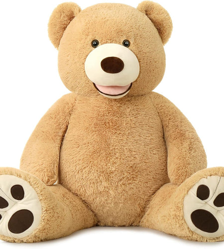 Big Plush Giant Teddy Bear Premium Soft Stuffed Animals Light Brown,51 Inches