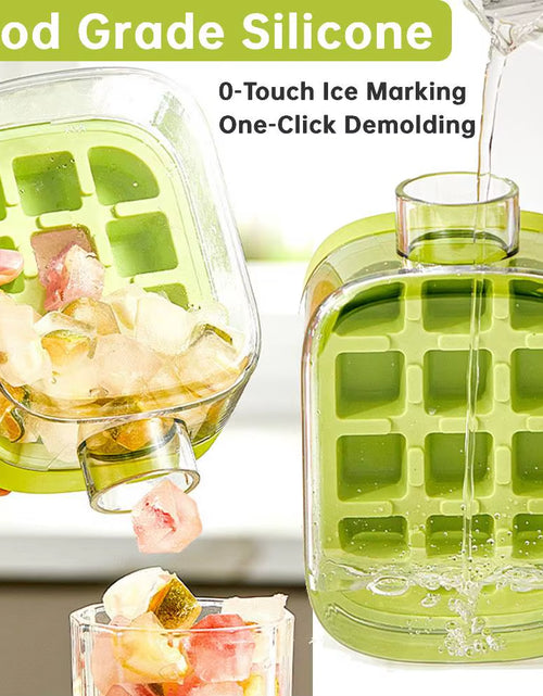 Load image into Gallery viewer, ChillSip Bottle Set – Stylish Water Bottle with Straw &amp; Zero-Contact Ice Cube Tray
