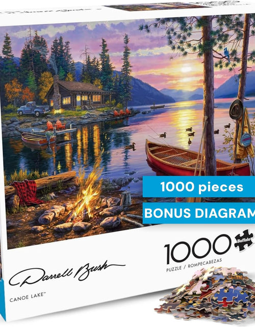 Load image into Gallery viewer, - Darrell Bush - Canoe Lake - 1000 Piece Jigsaw Puzzle
