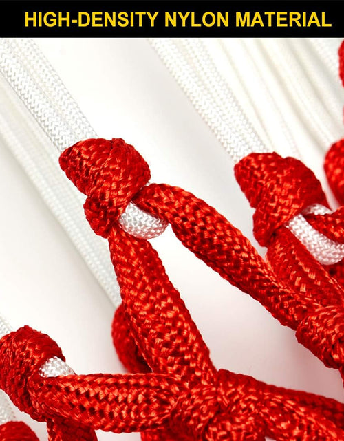 Load image into Gallery viewer, Premium Quality Professional Heavy Duty Basketball Net Replacement - All Weather anti Whip,Fits Standard Indoor or Outdoor 12 Loops Rims12 Loops
