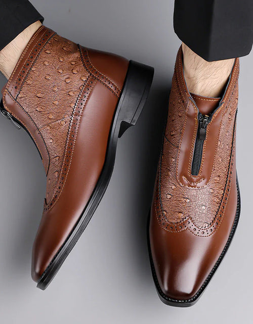 Load image into Gallery viewer, Belmont-Støvler I Strutslær
