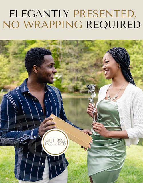 Load image into Gallery viewer, Real Platinum Rose, Genuine One of a Kind Rose Hand Dipped in Platinum to Last a Lifetime
