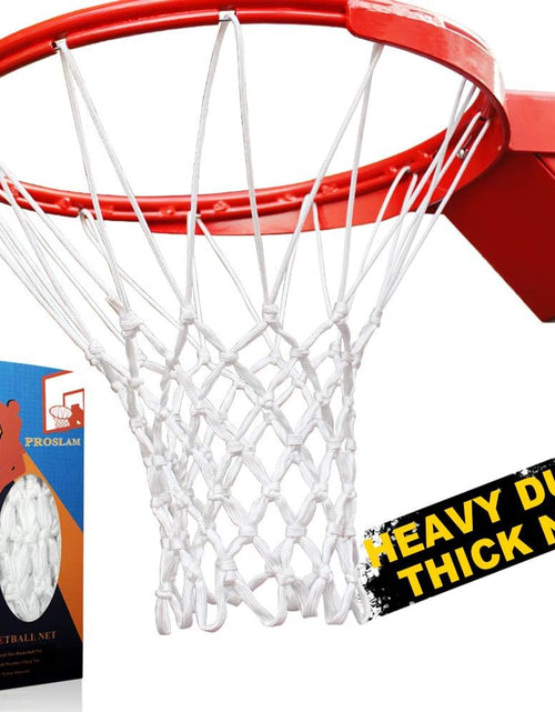 Load image into Gallery viewer, Premium Quality Professional Heavy Duty Basketball Net Replacement - All Weather anti Whip,Fits Standard Indoor or Outdoor 12 Loops Rims12 Loops
