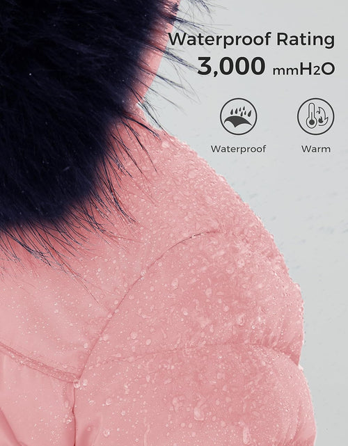 Load image into Gallery viewer, Girls' Puffer Jacket Soft Fleece Lined Warm Hooded Winter Coat
