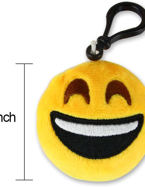 Load image into Gallery viewer, Emoticon Keychain Mini Cute Plush Pillows, Party Favors for Kids Valentine'S Day Gifts / Birthday Party Supplies, Emoticon Gifts Toys Carnival Prizes for Kids (64 Pack)
