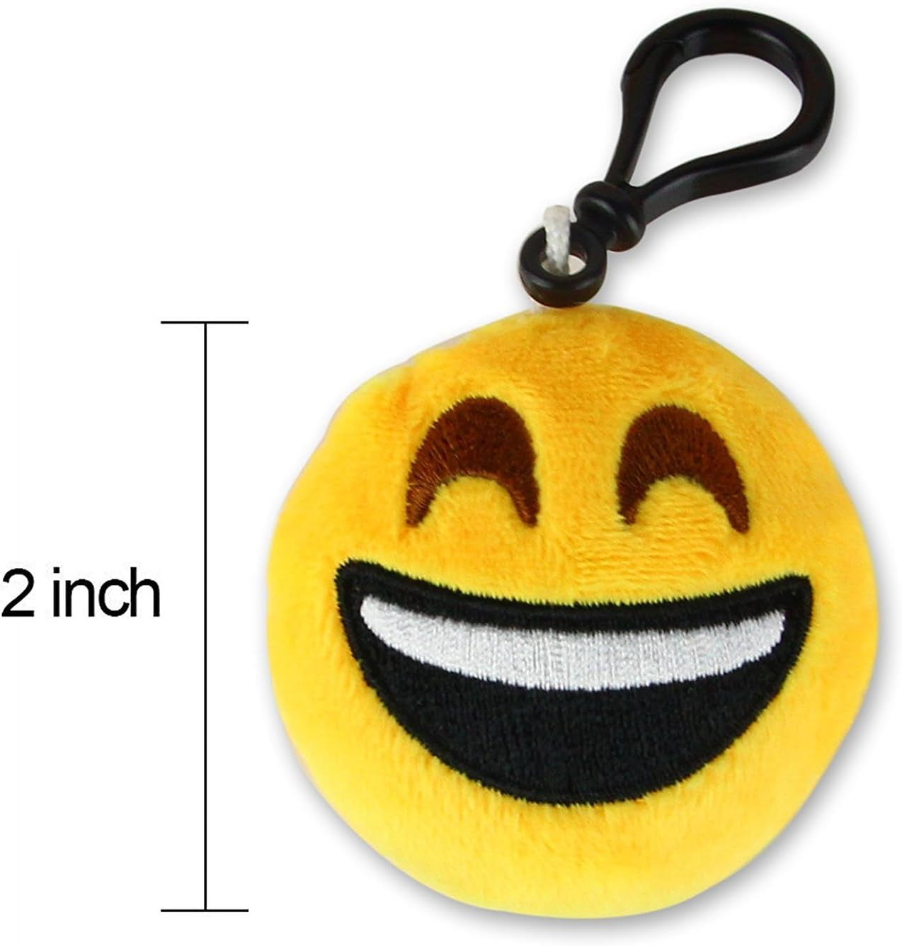 Emoticon Keychain Mini Cute Plush Pillows, Party Favors for Kids Valentine'S Day Gifts / Birthday Party Supplies, Emoticon Gifts Toys Carnival Prizes for Kids (64 Pack)