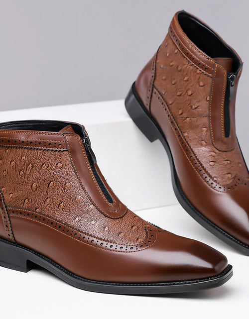 Load image into Gallery viewer, Belmont-Støvler I Strutslær
