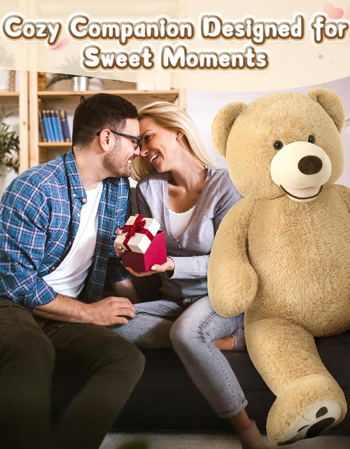 Load image into Gallery viewer, Big Plush Giant Teddy Bear Premium Soft Stuffed Animals Light Brown,51 Inches
