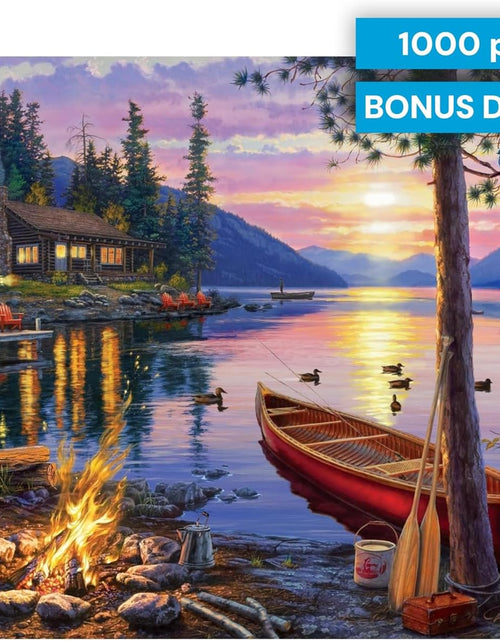 Load image into Gallery viewer, - Darrell Bush - Canoe Lake - 1000 Piece Jigsaw Puzzle
