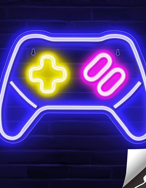 Load image into Gallery viewer, Game Controller Neon Signs – Gamepad/Game Remote Neon Sign for Video/Pc Gamer, Teen Boys' Gift - Game Zone LED Signs for Wall, Bedroom, Game Room Decor - Cool Gaming Console Neon Light
