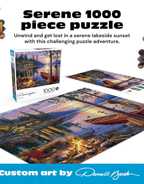 Load image into Gallery viewer, - Darrell Bush - Canoe Lake - 1000 Piece Jigsaw Puzzle
