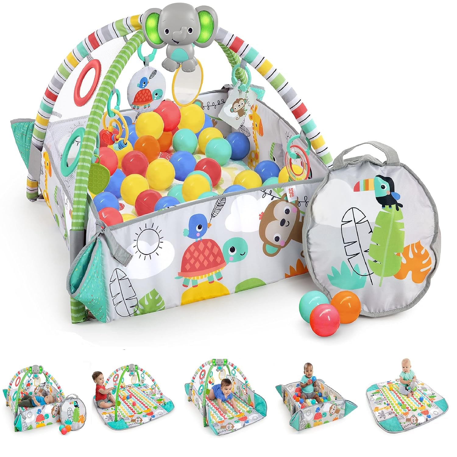 5-In-1 Your Way Ball Play Activity Gym & Ball Pit, Totally Tropical
