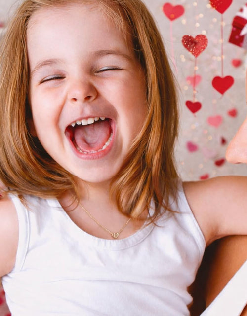 Load image into Gallery viewer, Heart Initial Necklaces for Women Girls - 14K Gold Filled Heart Pendant Letter Alphabet Necklace Tiny Initial Necklaces for Women Kids Child Heart Letter Initial Necklace Birthday Gifts for Girls
