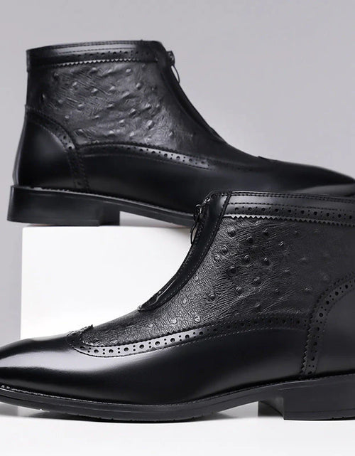 Load image into Gallery viewer, Belmont-Støvler I Strutslær
