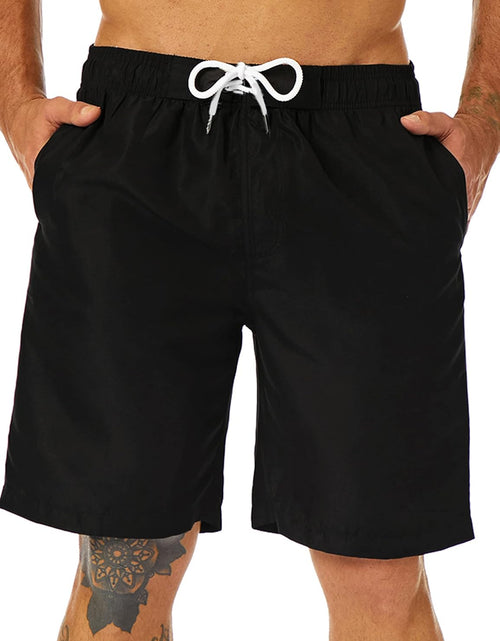 Load image into Gallery viewer, Mens Swim Trunks Long, Quick Dry Boardshorts, 9 Inches Inseam Bathing Suits with Mesh Lining
