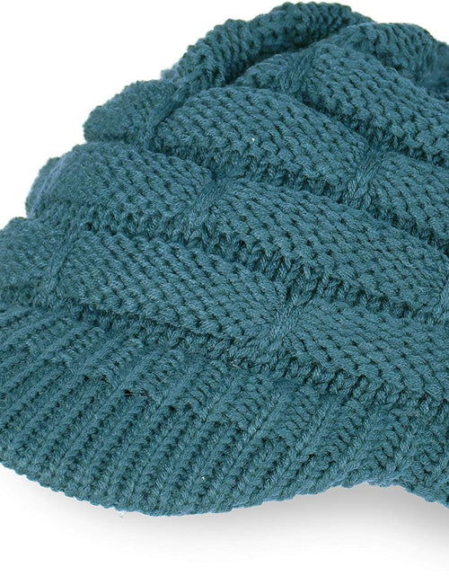 Load image into Gallery viewer, Hatsandscarf Exclusives Women'S Ribbed Knit Hat with Brim (YJ-131)(YJ-2023)
