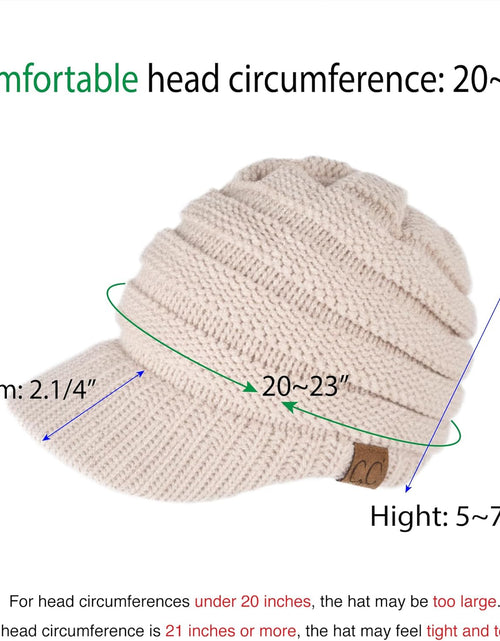 Load image into Gallery viewer, Hatsandscarf Exclusives Women'S Ribbed Knit Hat with Brim (YJ-131)(YJ-2023)
