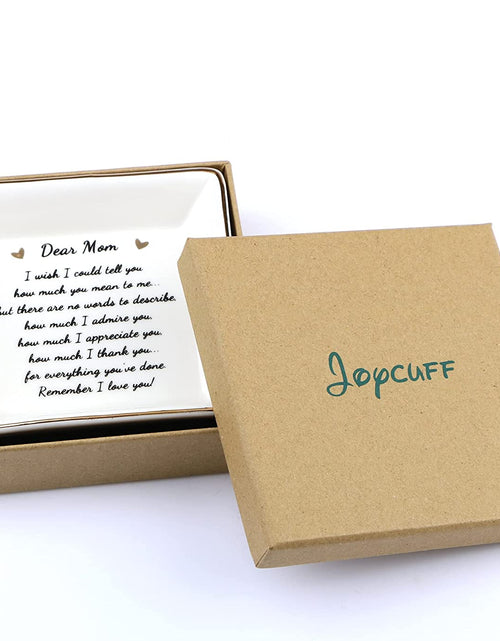 Load image into Gallery viewer, Gifts for Mom Birthday Unique from Daughter Ring Trinket Dish Tray Jewelry Ring Holder Mother'S Day Thanksgiving Day Christmas Gifts for Mama Mother
