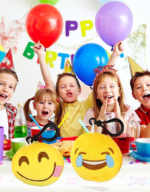 Load image into Gallery viewer, Emoticon Keychain Mini Cute Plush Pillows, Party Favors for Kids Valentine'S Day Gifts / Birthday Party Supplies, Emoticon Gifts Toys Carnival Prizes for Kids (64 Pack)

