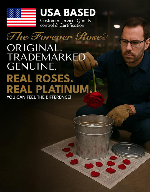 Load image into Gallery viewer, Real Platinum Rose, Genuine One of a Kind Rose Hand Dipped in Platinum to Last a Lifetime
